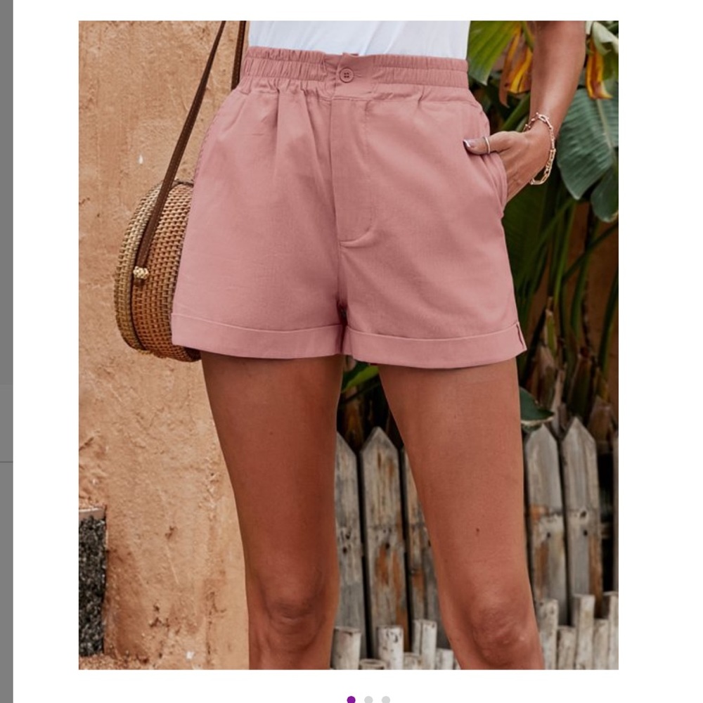 Pantalon - Pink Pocket Shorts - Women